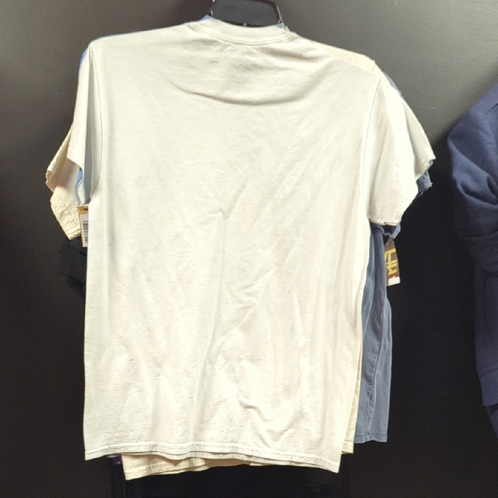 Gildan Blue and White Cat Rocket T-Shirt - Picture 3 of 3